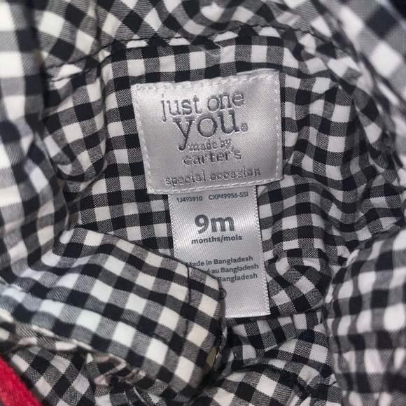 Carter’s Baby Boy Plaid Vest Top Outfit (B7) - Picture 3 of 4